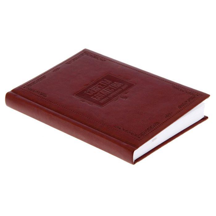 Ежедневник "Секреты богатства", экокожа, А5, 160 листов