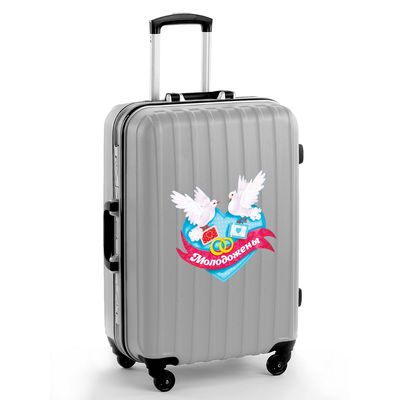 Наклейка на чемодан «Молодожены», 16.5 × 15.7 см