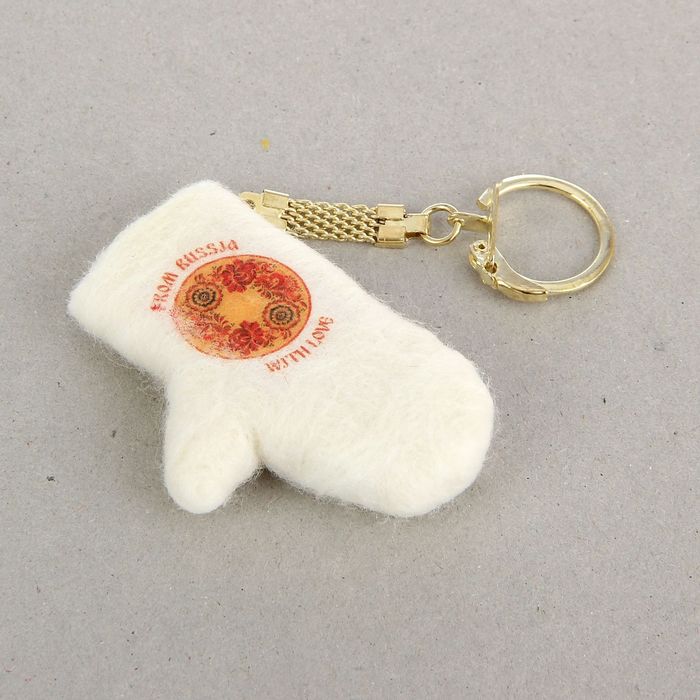 Брелок-варежка "Поднос Жостов"