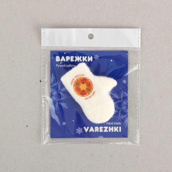 Магнит-варежка "Поднос Жостов"