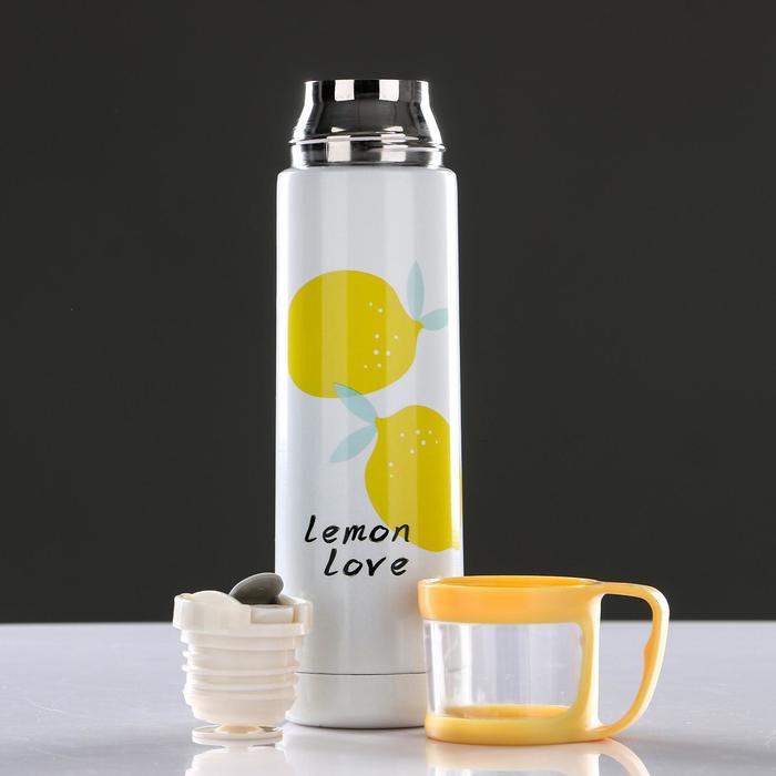 Термос «Свежесть фруктов», 500 мл, 1 кружка, микс