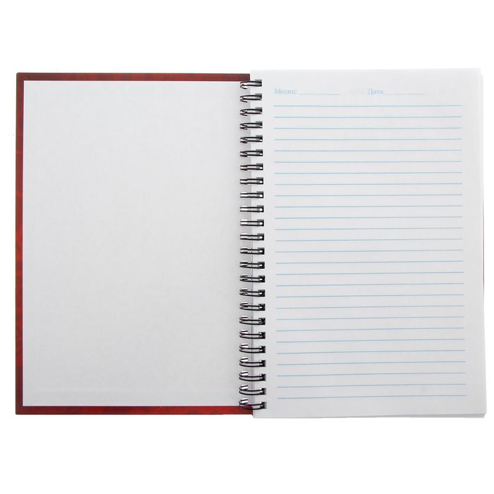 Ежедневник на гребне "Россия, вперёд!", твёрдая обложка, А5, 80 листов