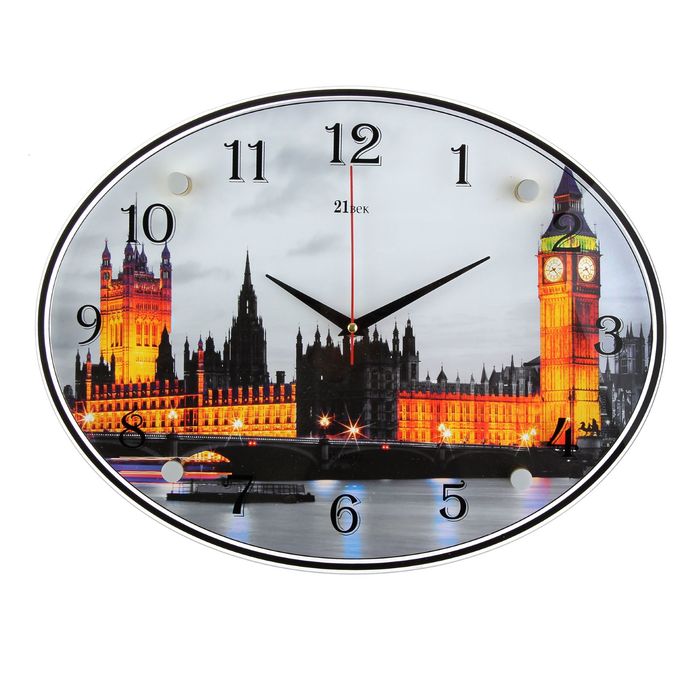 Часы настенные овальные "Биг-Бен", 35х46 см