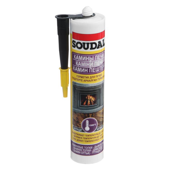 

Герметик для печей Soudal, чёрный - антрацит, 280 мл