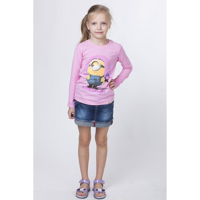 Джемпер для девочки "Миньоны", рост 122 см (64), цвет розовый ZG 03408