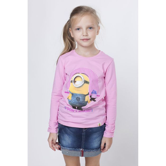 Джемпер для девочки "Миньоны", рост 152 см (80), цвет розовый ZG 03408