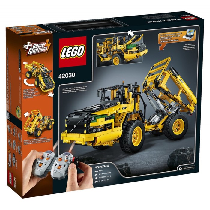 Конструктор "Автопогрузчик VOLVO L350F" с дистанционным управлением, 1636 деталей