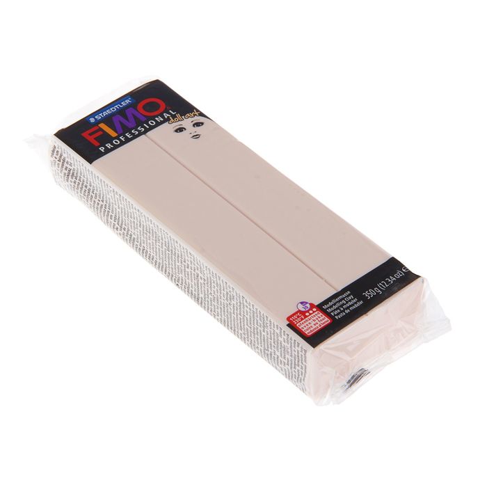 Пластика - полимерная глина для изготовления кукол 350г FIMO doll art, полупрозрачный розовый