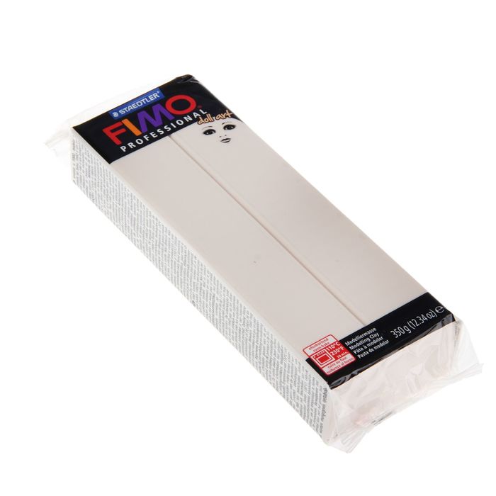 Пластика - полимерная глина для изготовления кукол 350г FIMO doll art, полупрозрачный бежевый