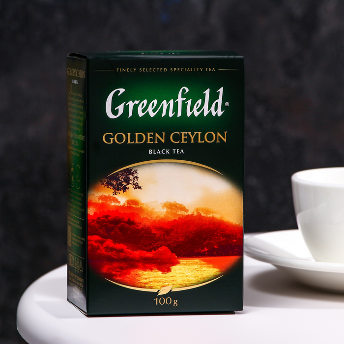чай черный golden ceylon super pekoe heladiv 100 г Чай черный Greenfield Golden Ceylon, байховый, 100 г