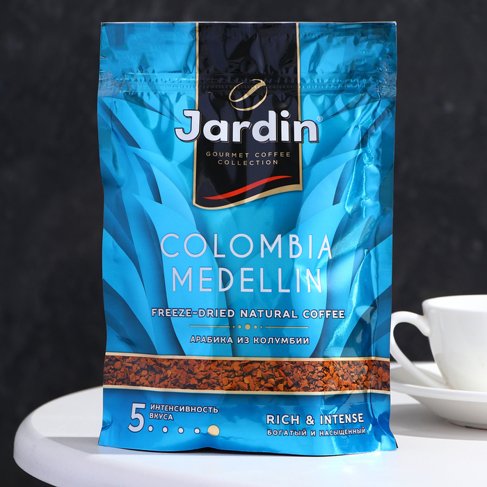 Кофе Jardin Columbia Medellin, растворимый, мягкая упаковка, 150 г кофе jardin 75г colombia medellin м уп