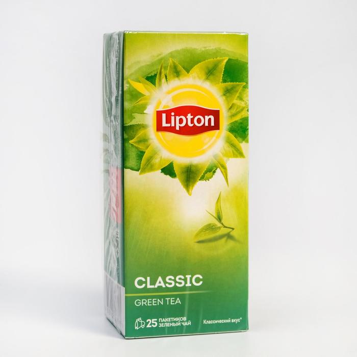 Чай Lipton Classic Green, 25 пакетиков, 42,5 г