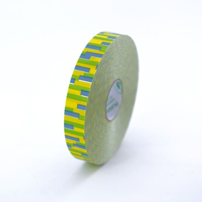 Лента для декора и подарков с рисунком, лимонно-салатовая, 2 см х 100 м