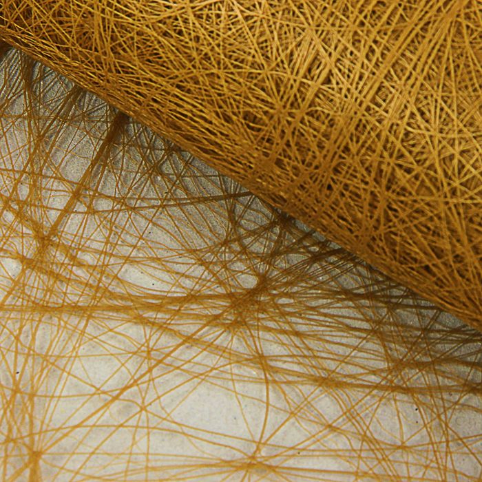 Сизофибер матовый, золотой, 50 см х 10 м