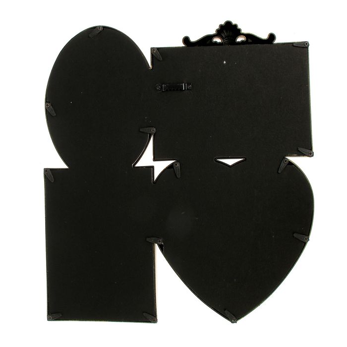 Фоторамка на 4 фото 10х15 см, 15х15 см "Семейная" золотистая