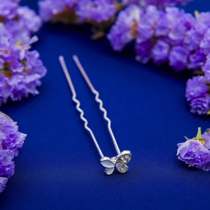 Шпилька для волос "Эмаль", бабочка