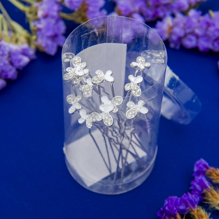 Шпилька для волос "Эмаль", бабочка