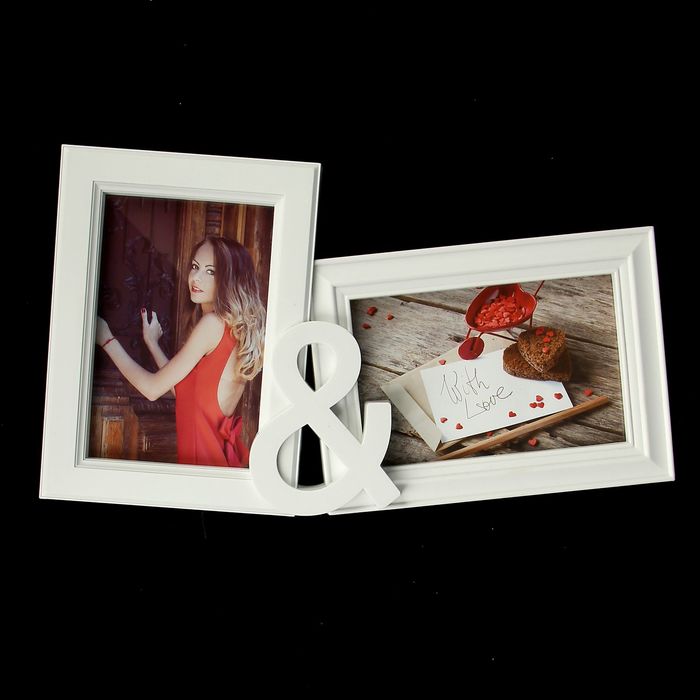 Фоторамка "Союз" на 2 фото 10х15 см, белая