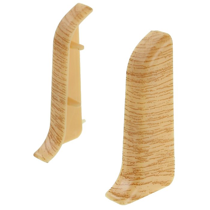 Торцевые (пара) для плинтуса 45 "Идеал Альфа" дуб