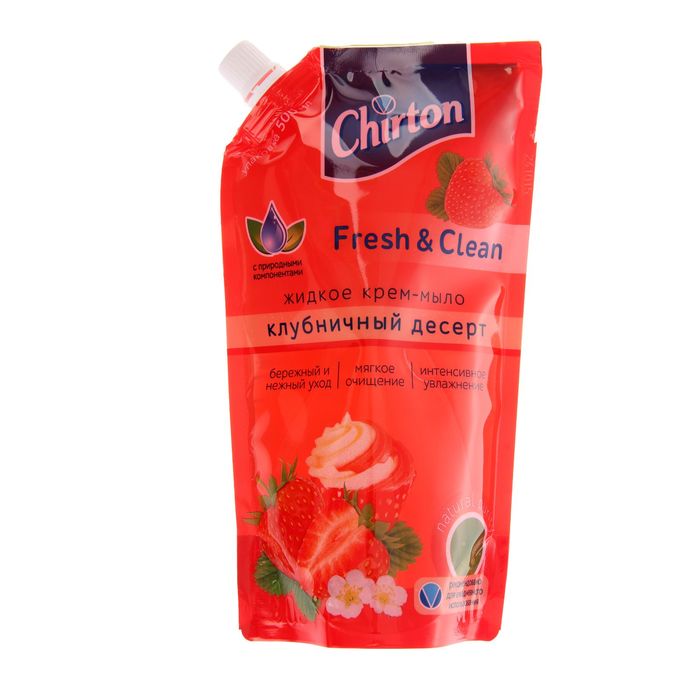 Жидкое крем-мыло Chirton "Клубничный десерт" 500мл