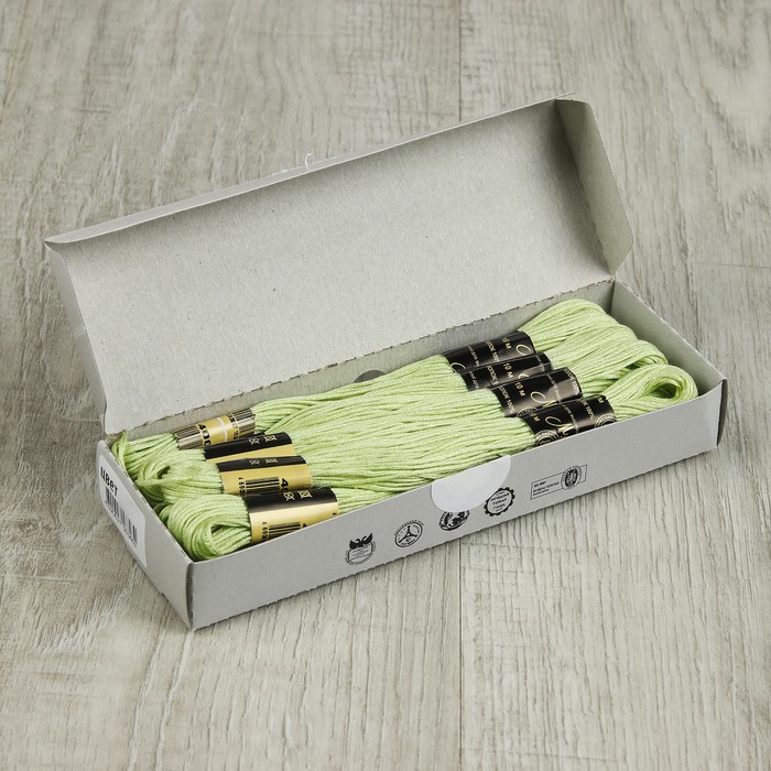 Мулине №4002,10±1м, цвет бледно-зелёный