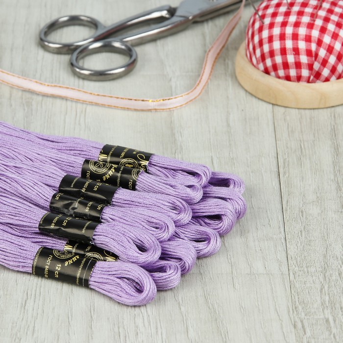 Мулине №2202,10±1м, цвет светло-сиреневый