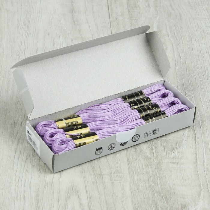 Мулине №2202,10±1м, цвет светло-сиреневый