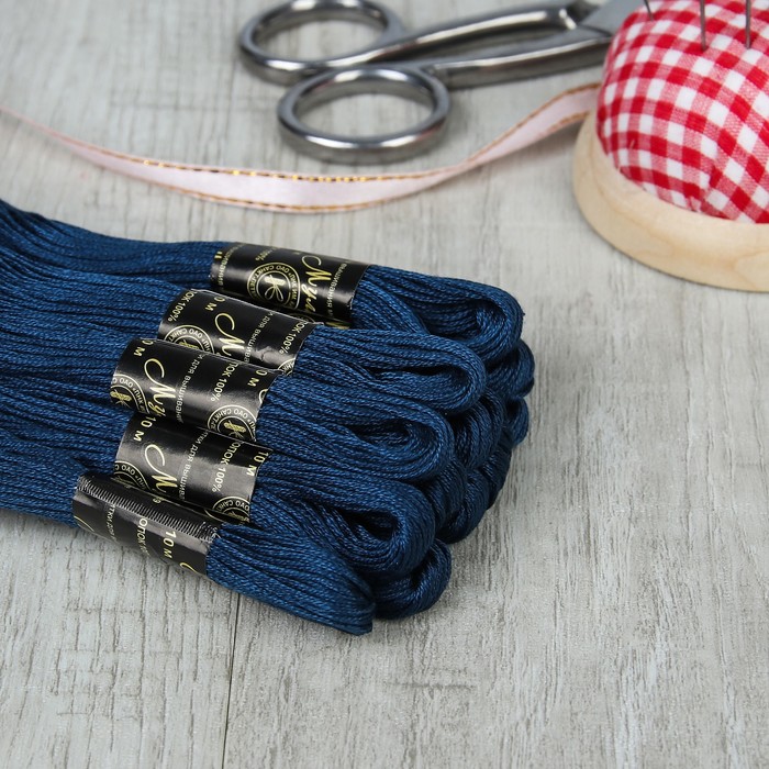 Мулине №2814,10±1м, цвет синий