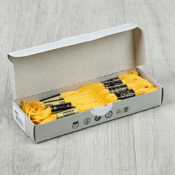 Мулине №0506,10±1м, цвет тёмно-жёлтый