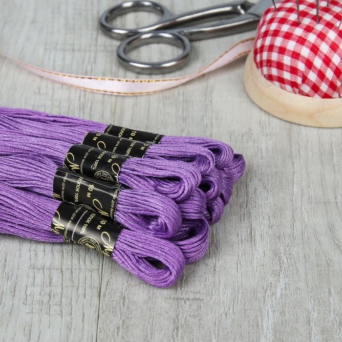 Мулине №2206,10±1м, цвет сиреневый