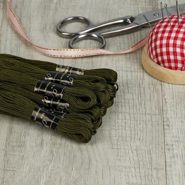 Мулине №4508,10±1м, цвет зелёный