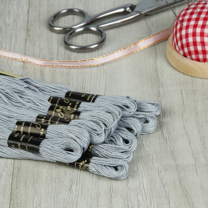 Мулине №7201,10±1м, цвет серый