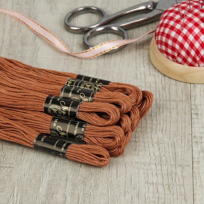 Мулине №6204,10±1м, цвет коричневый