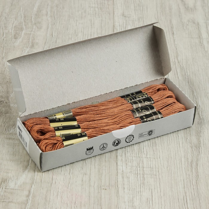 Мулине №6204,10±1м, цвет коричневый