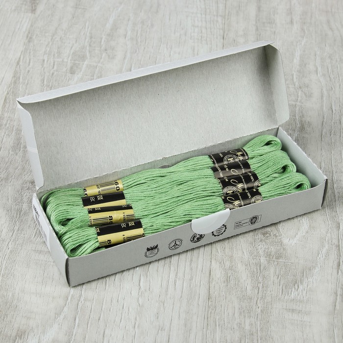 Мулине №8604, 10±1м, цвет светло-зелёный