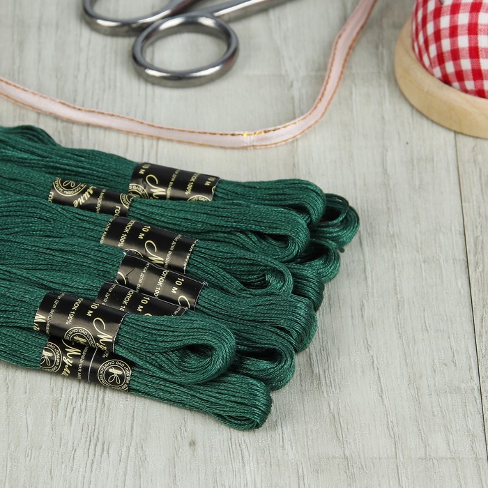 Мулине №9280,10±1м, цвет бледно-зелёный