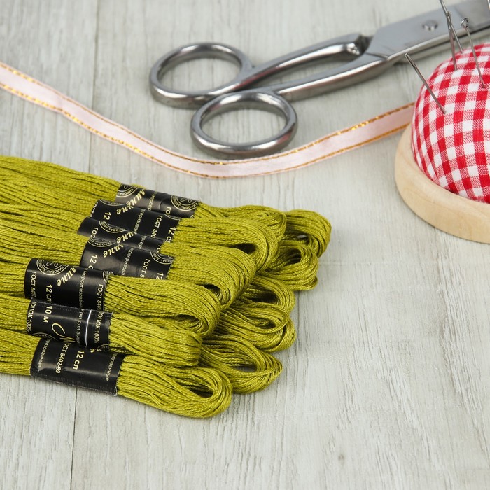 Мулине №4805,10±1м, цвет горчичный