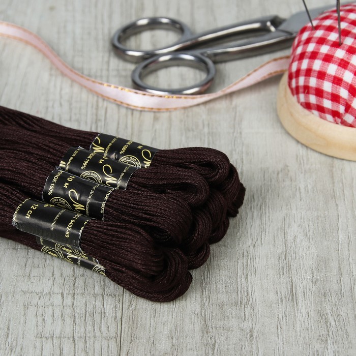 Мулине №6516,10±1м, цвет тёмно-коричневый