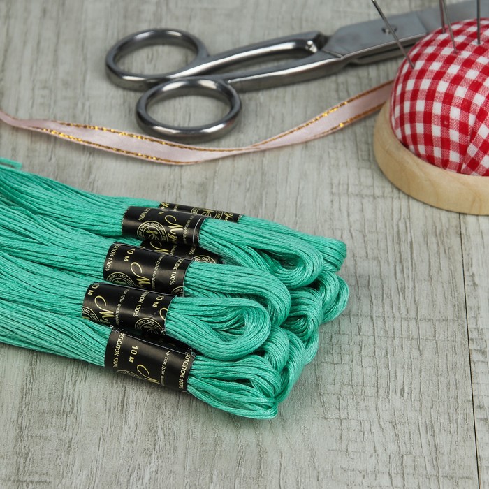 Мулине №4104,10±1м, цвет светло-бирюзовый