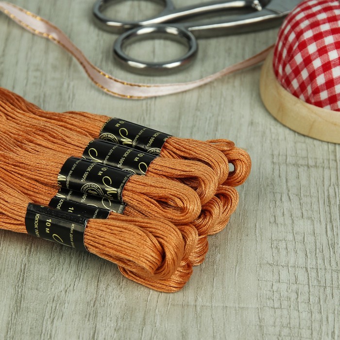 Мулине №9208,10±1м, цвет светло-рыжий