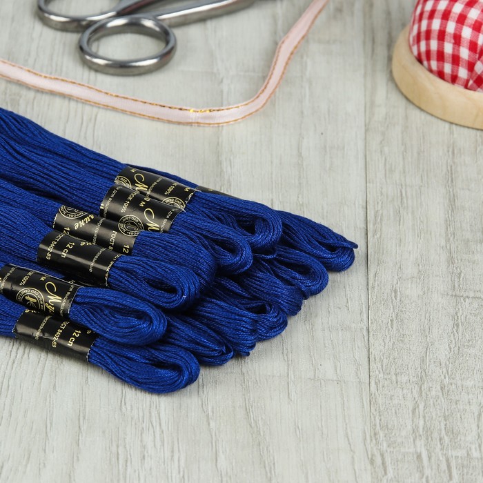 Мулине №2413,10±1м, цвет синий