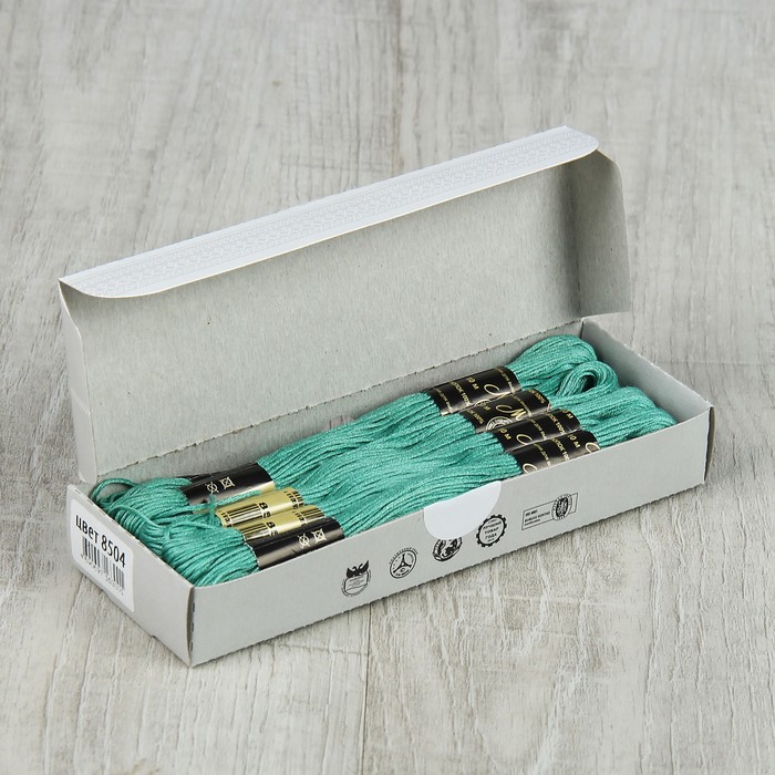 Мулине №8504,10±1м, цвет бледно-зелёный