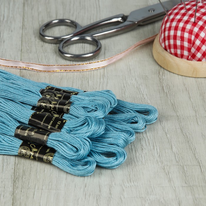 Мулине №2902,10±1м, цвет бледно-голубой