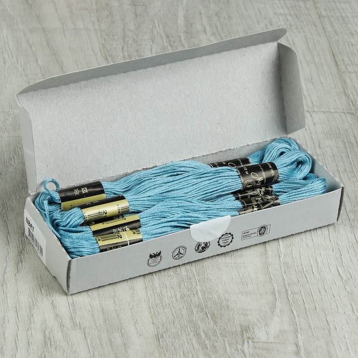 Мулине №2902,10±1м, цвет бледно-голубой