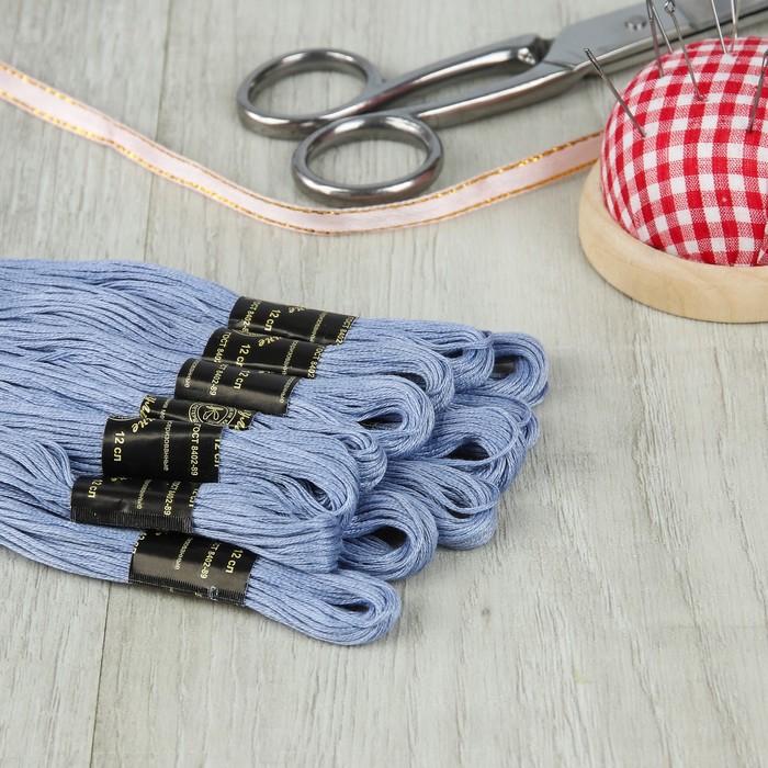 Мулине №2405,10±1м, цвет тёмно-голубой