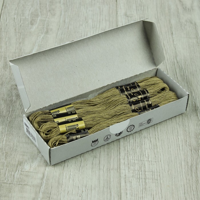 Мулине №5102,10±1м, цвет серо-зелёный