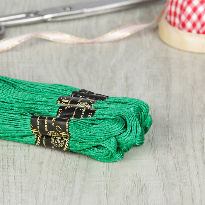 Мулине №4107,10±1м, цвет зелёный