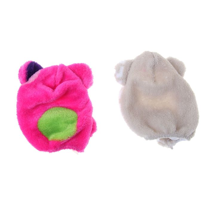 Шапочка зимняя на завязках с ушками, S(обхват морды-24см, обхват шеи-18см, боковая высота-12,5см), плюш