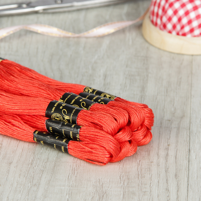 Мулине №0808,10±1м, цвет красный