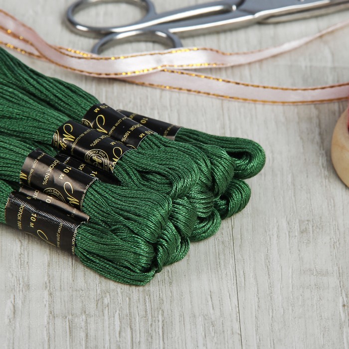 Мулине №3704,10±1м, цвет зелёный